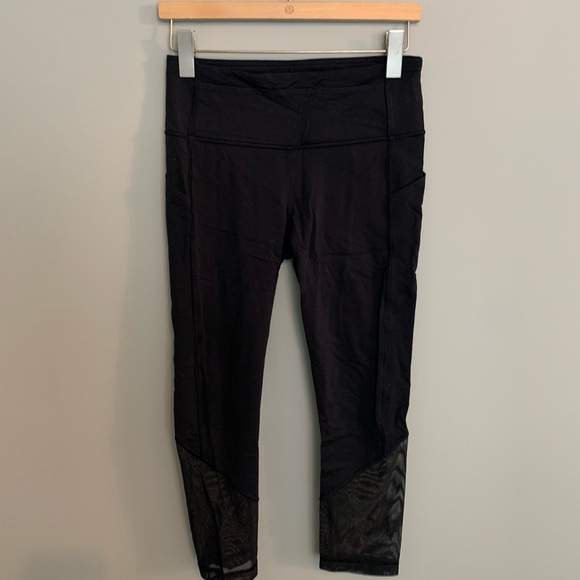 RARE✨EUC Lululemon Pace Rival Crop (Marathon) Black - Picture 6 of 7